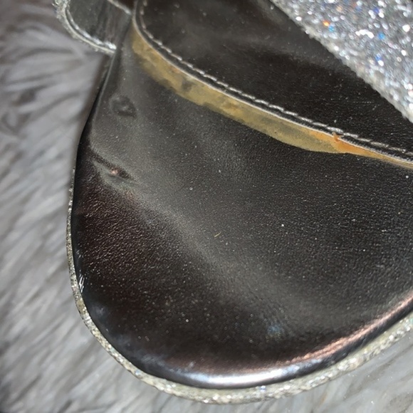 Unlisted Platform Stiletto Heels Silver Sparkle Strappy Shoes Woman’s 9.5 - Picture 12 of 14